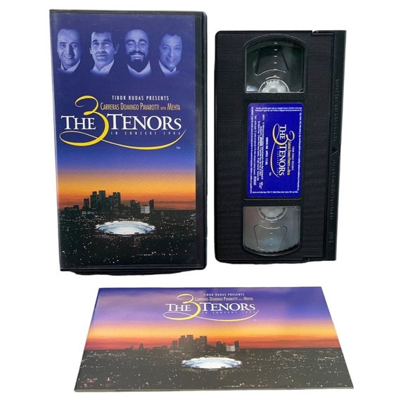 The 3 Tenors In Concert 1994 VHS Tape Tibor Rudas Carreras Domingo Pavarotti - Picture 1 of 7